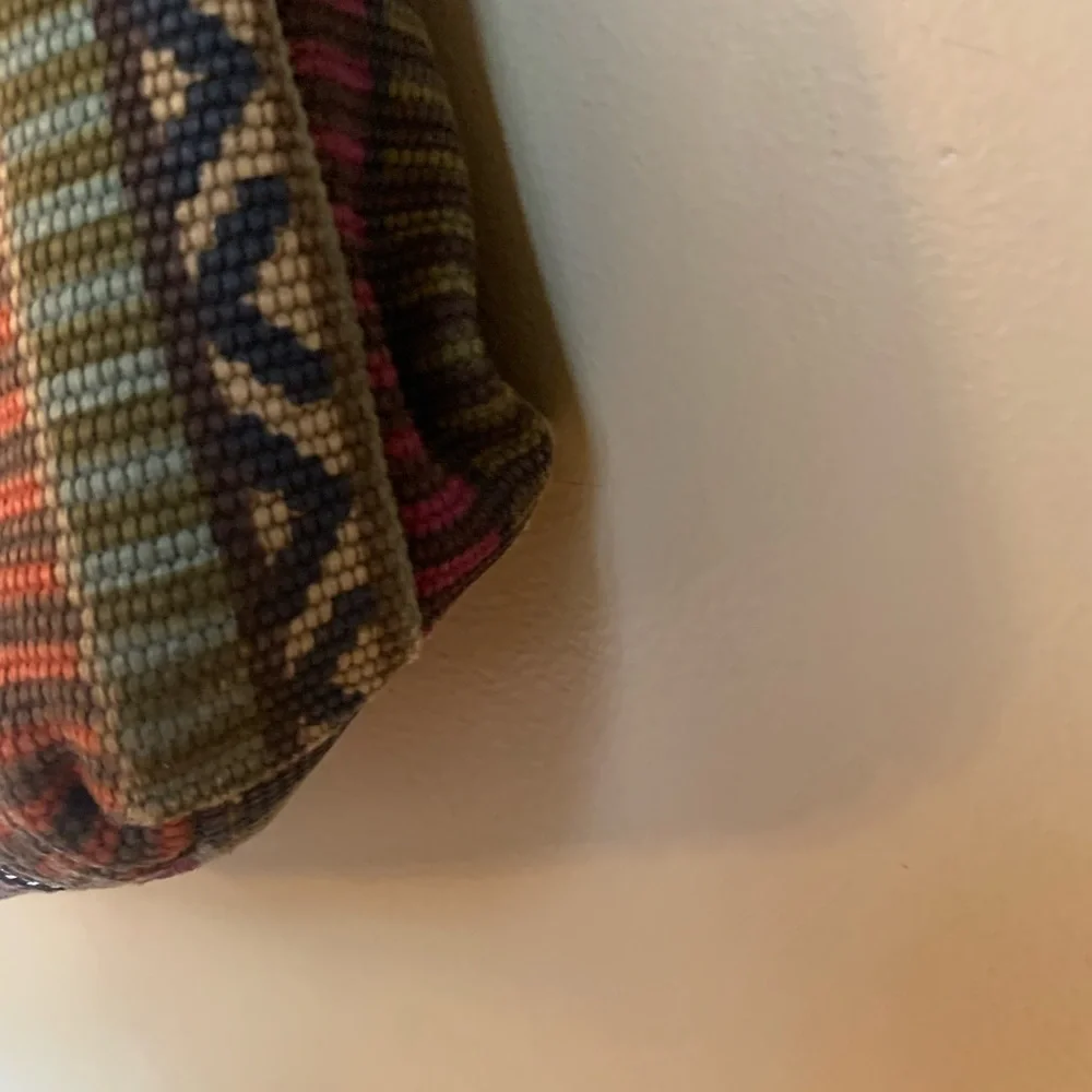 Fossil weaved leather boho bohemian crossbody southwestern grunge festival vtg
